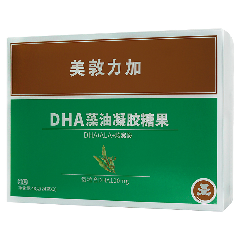 美敦力加dha藻油凝胶糖果60粒